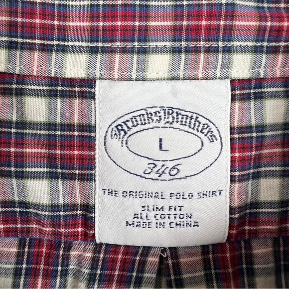 Men's Brooks Brothers Plaid Casual Button up Up Shirt - Picture 6 of 9